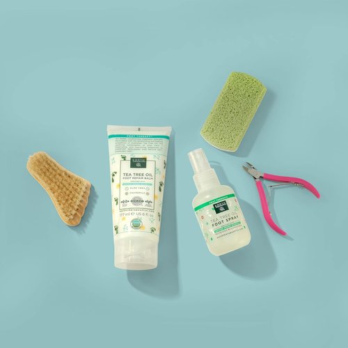 Earth Therapeutics Tea Tree Oil Foot Balm - Hydrating Formula with Aloe Vera & Chamomile - 6 Oz for Soft, Smooth Feet