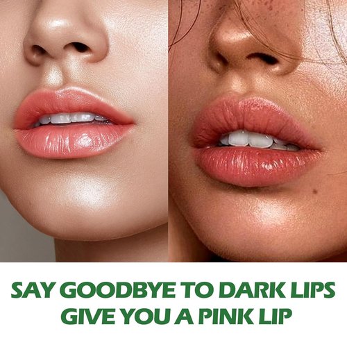 Natural Lip Lightening Balm with Hyaluronic Acid | Exfoliates Dead Skin, Fades Discoloration, Moisturizing for Smokers, Men & Women