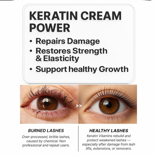DLUX PROFESSIONAL Advanced Eyelash & Eyebrow Growth Serum - Organic Keratin Booster for Lash Lift & Brow Lamination