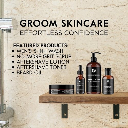 GROOM Forest Scented Beard Oil - Woodsy Conditioner & Moisturizer | Lightweight, Non-Greasy | 1 oz