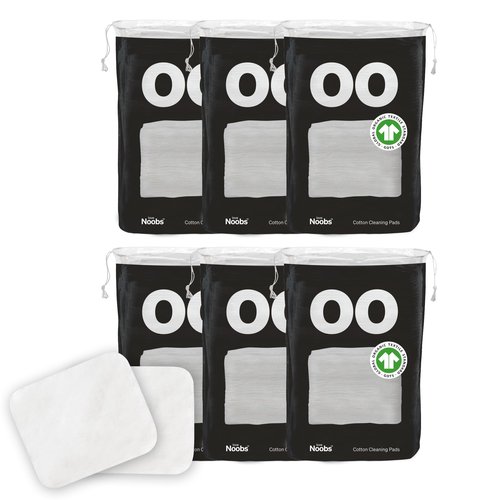 Baby Cotton Pads for Diaper Change by LoveNoobs, 360 Count, Ultra Soft 100% Organic Extra Large Cotton Pads for Baby Sensitive Skin, Lint-Free, Premium Jumbo Size, GOTS Certified