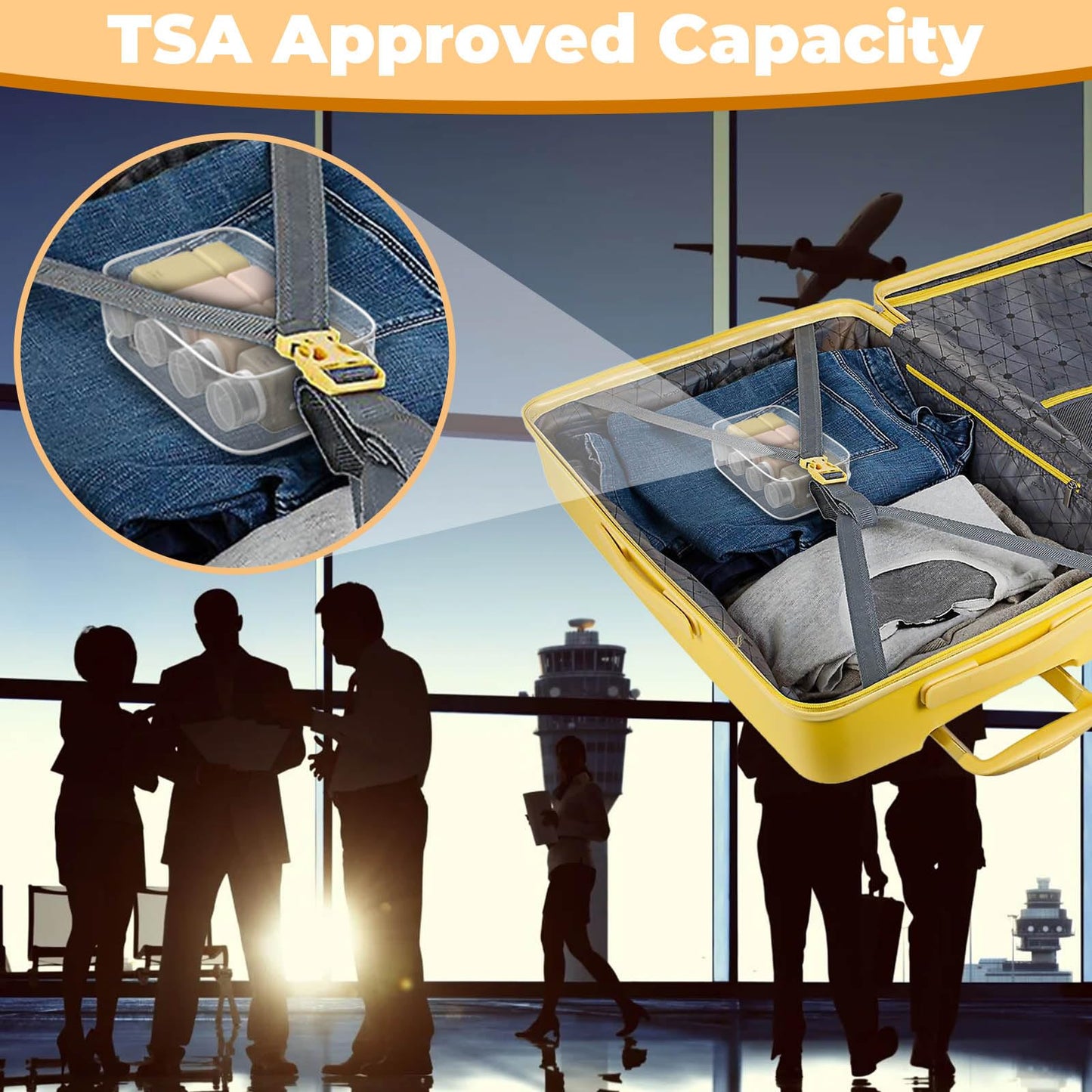 Travel Bottles for Toiletries, TSA Approved Travel Size Containers for Shampoo Conditioner Lotion Body Wash, BPA Free Travel Toiletry Bottles With Clear Toiletry Bag, Cleaning Brush Label (4 Pack)