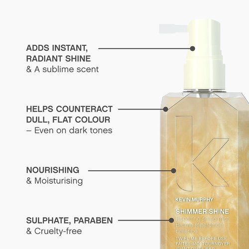 KEVIN.MURPHY SHIMMER.SHINE Hair Mist - Nourishing Repairing Formula for All Hair Types - 100 mL / 3.4 fl oz