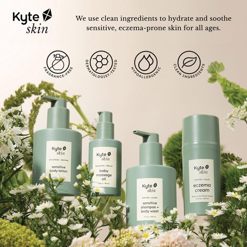 KYTE BABY Solid Body Wash Bar - Hypoallergenic, Moisturizing Oat & Shea Butter Soap for Sensitive Skin