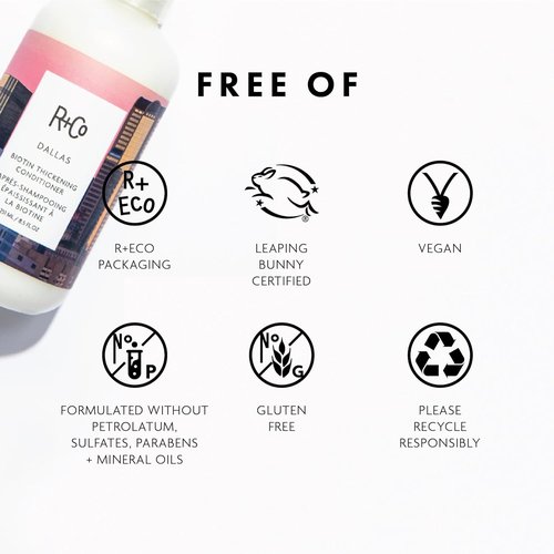 R+Co DALLAS Biotin Thickening Conditioner - Volumizing & Nourishing Formula for Fuller, Stronger Hair