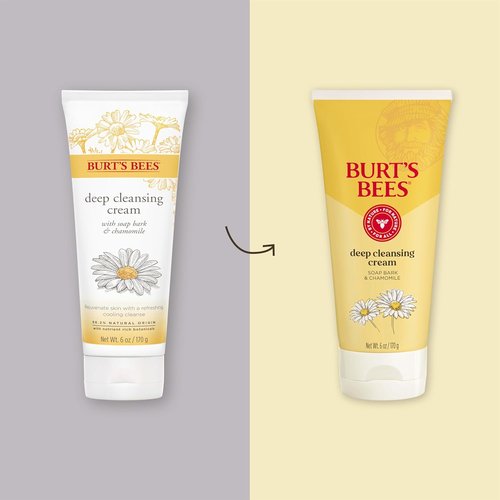 Burt's Bees Facial Cleanser - Deep Cleansing Cream with Chamomile | All-Natural, 6 Ounce (Pack of 3)