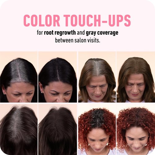BOLDIFY Hairline Powder - Water-Resistant Root Touch-Up for Gray Coverage | 10g Dark Brown, 24-Hour Stain-Proof