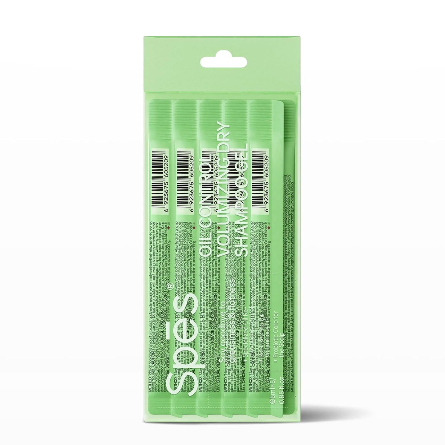 Skiennix Dry Shampoo - Oil Control Volumizing Gel with Plant Ingredients | 24-Hour Oil Control, Cedar Scent (5ml x 5)