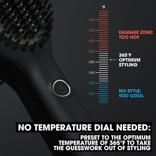 GHD Glide & Rise Hot Air Hair Brushes - Volumizing, Straightening & Smoothing | 365° Safe Styling