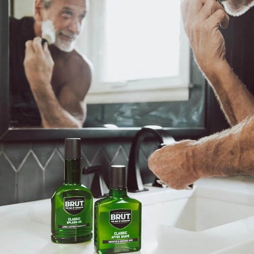 Brut Splash-On Original Fragrance - Bold, Long-Lasting Cologne for Men - 7 oz with Spicy Woods & Citrus Notes