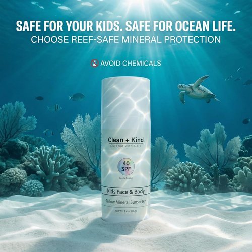 Kids Mineral Sunscreen SPF 40 - Non-Nano Zinc Oxide Protection | Lightweight, No White Cast, Gentle on Sensitive Skin
