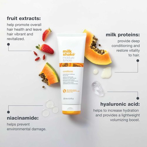 Milk_Shake Moisture & More Conditioner - Creamy Formula for Hydrated, Soft, and Manageable Hair