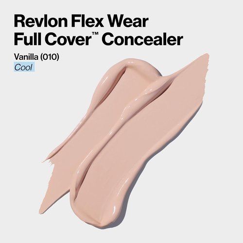Revlon ColorStay Flex Wear Concealer - Full Coverage, Non-Creasing, Infused with Hyaluronic Acid | 010 Vanilla, 0.34 Fl Oz