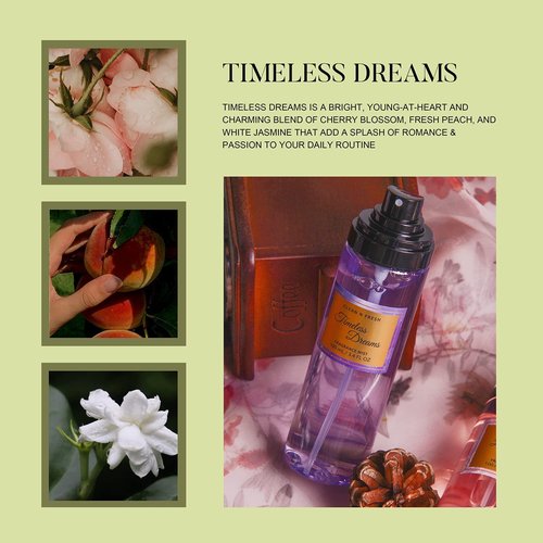 Clean-n-Fresh Body Spray Set for Women - 3 Fragrance Mists, 3.4 Fl Oz Each | Total 10.2 Oz