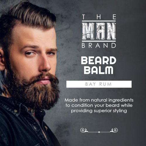 Bay Rum Beard Balm - Nourishing Leave-In Conditioner with Shea Butter & Beeswax | 1 oz