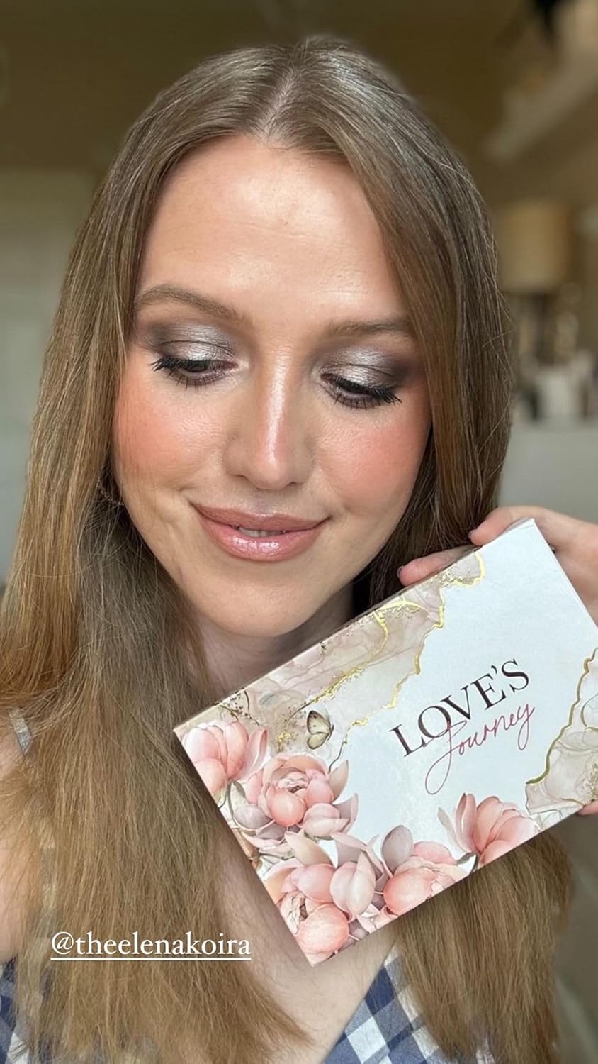 Sydney Grace Love's Journey Eye Shadow Palette - Vibrant Colors for Stunning Looks | Light Shades