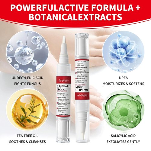 Regine Switzerland Toenail Fungus Treatment Pen - Extra Strength Nail Repair with Tea Tree Oil | 3-Pack for Discolored & Thick Nails