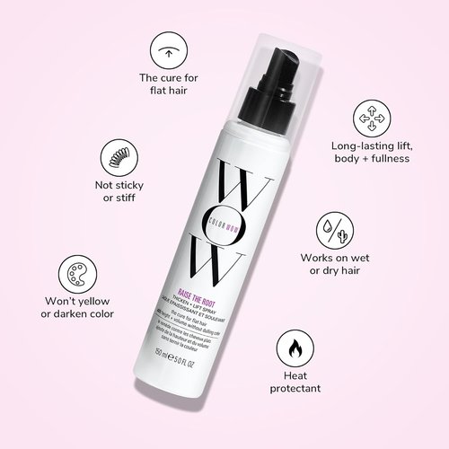 COLOR WOW Raise The Root Thicken + Lift Spray - All-Day Volume for Fine Hair Without Dulling Color