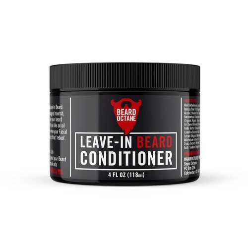 Beard Octane Leave-In Beard Conditioner - Unscented Formula with Argan Oil & Aloe Vera - 4 oz