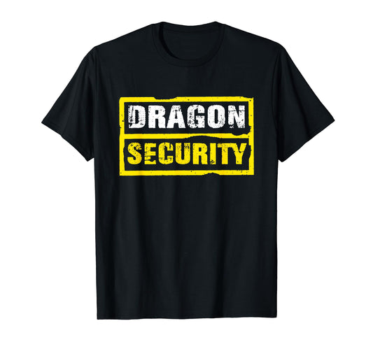 Halloween Adult Costume Dragon Security Dad Mom T-Shirt