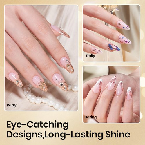 Beetles Liner Gel Top Coat - Decoration Sealing Nail Gel with Fine Brush for Detailed Designs, Strong Adhesion for Mirror Chrome Powder, Rhinestones & Gap Filling UV Light Cure