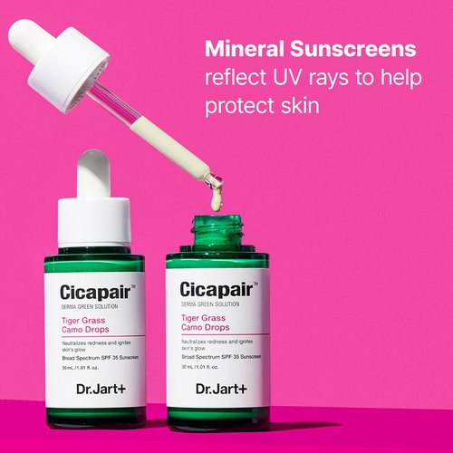 Dr.Jart+ Cicapair Tiger Grass Camo Drops - Tinted Serum SPF 35 with Centella Asiatica | Korean Skin Tint, 1.01 Fl Oz