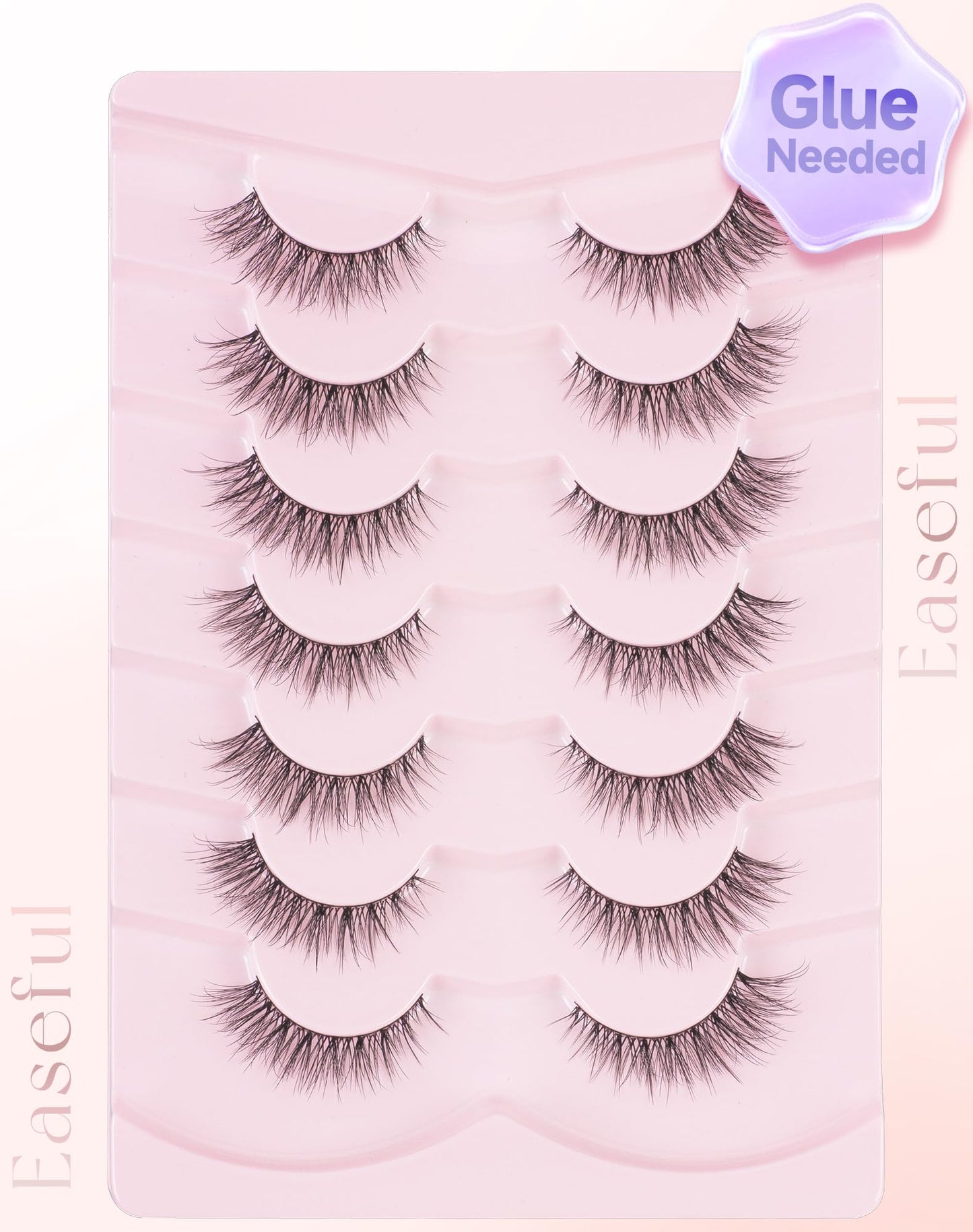 Easeful Natural Wispy Lashes False Eyelashes Strip Lashes Nature02