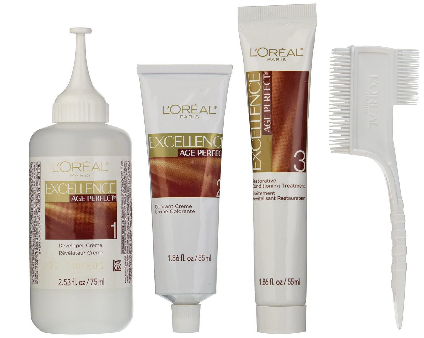 L'Oreal Paris Excellence Age Perfect Layered Tone Flattering Color, 6B Light Soft Neutral Brown (Packaging May Vary)