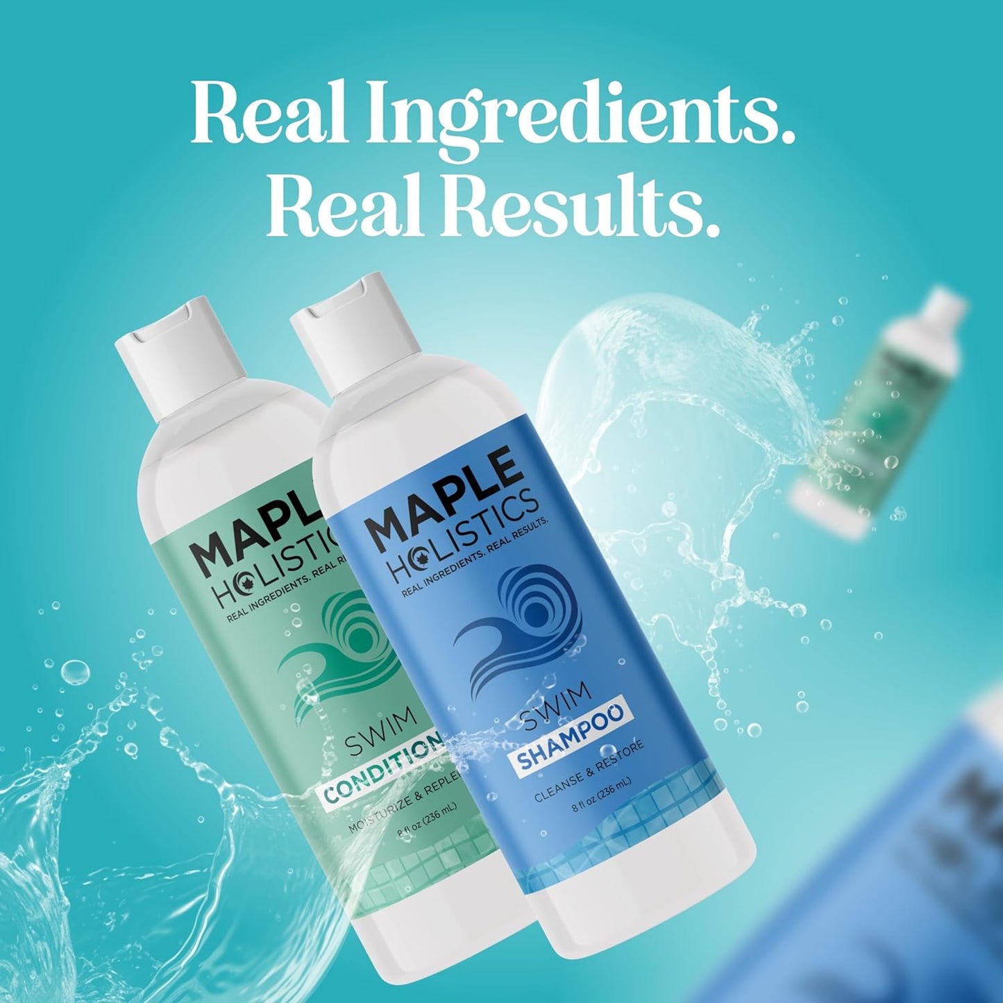 Skiennix After Swim Shampoo and Conditioner Set - Chlorine Removal with Tea Tree & Rosemary Oil | Clarifying Formula for Swimmers