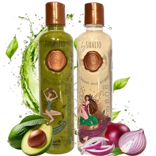 RITUALBOTANICO | S.O.S Growth Kit - Onion & Argan Shampoo + Intensive PLEX Treatment with Banana & Avocado 100% Colombian
