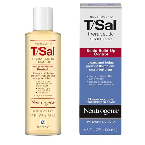 Neutrogena T/Sal Therapeutic Scalp Shampoo - 3% Salicylic Acid for Dandruff Relief | 4.5 fl. oz (Pack of 6)