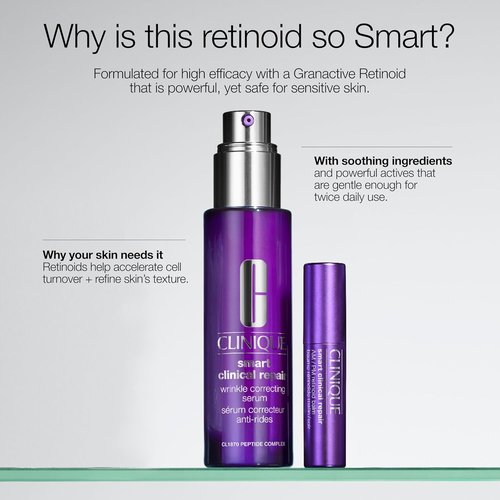 Clinique Smart Clinical Repair Retinoid Balm - Hyaluronic Acid for All Skin Types | Softens & Plumps Fine Lines | 0.11 Ounce