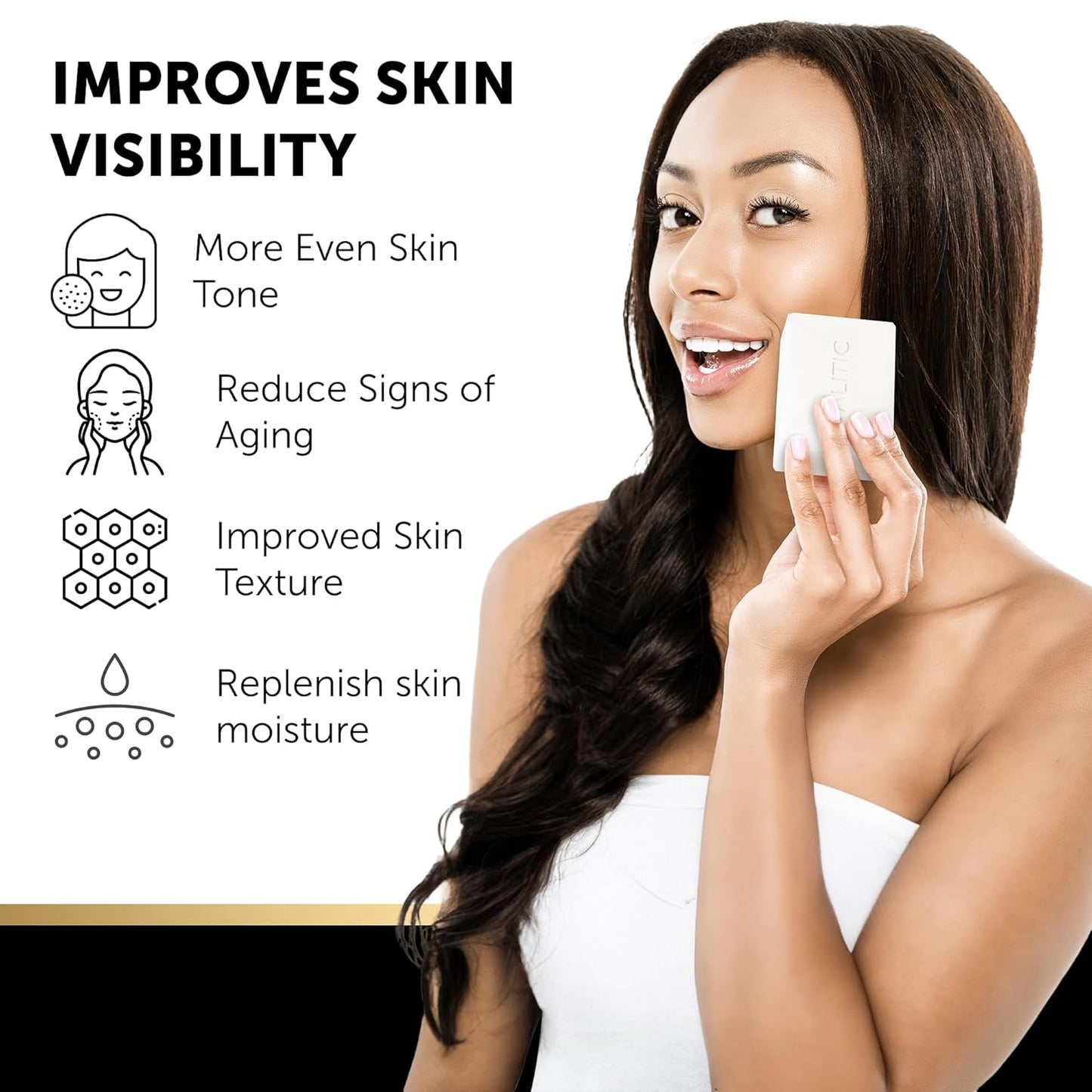 VALITIC Snail Mucin Cleanser Soap Bar - Turmeric & Kojic Acid Dark Spot Corrector | Anti-Aging Hydration - 2 Pack