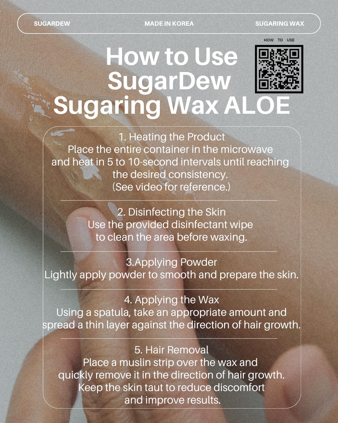 SugarDew Premium DIY Sugar Wax Kit - Aloe Infused Hair Removal for Legs, Arms & Face | 10.58oz All-in-One Set