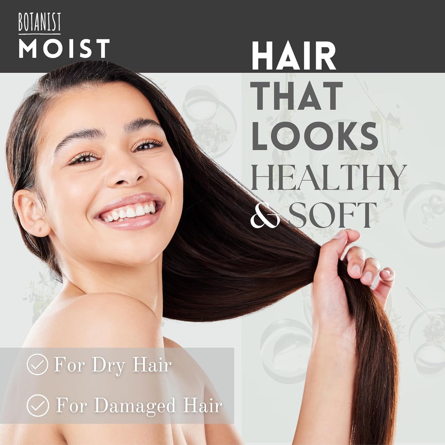 BOTANIST Keratin Shampoo & Conditioner Set - Argan Oil for Frizzy Hair | 31.7 Fl Oz, Sulfate-Free