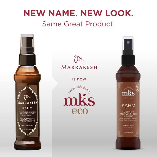 Earthly Body MKS Eco Kahm Smoothing Hair Treatment - Vegan Conditioner with Argan & Hemp Oils - 1 Count