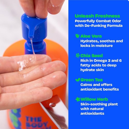 JB SKRUB Boys Body Wash - pH-Balanced Citrus Foaming Wash for Kids & Teens | 14 oz, No Harsh Ingredients