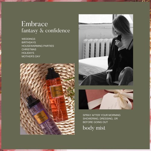 Clean-n-Fresh Body Spray Set for Women - 3 Fragrance Mists, 3.4 Fl Oz Each | Total 10.2 Oz