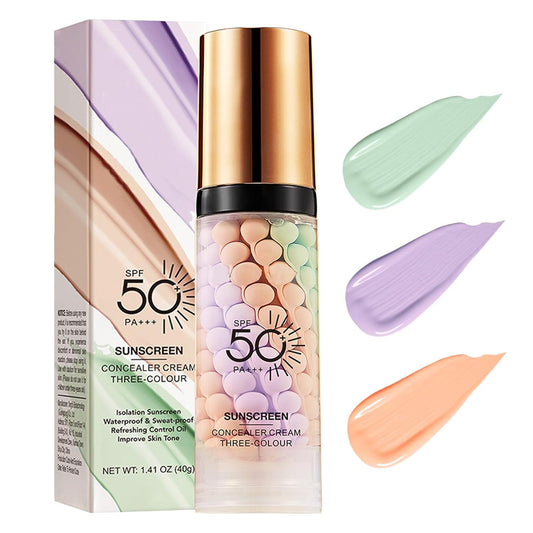 Skiennix 3-In-1 Face Primer - SPF 50 Sunscreen & Color Corrector for Flawless, Radiant Skin