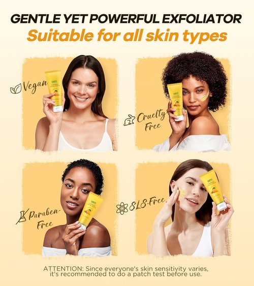 Revitalizing Exfoliation Face Scrub by [Brand Name] - Vitamin C & Turmeric for Acne Control | 4.23 Fl Oz