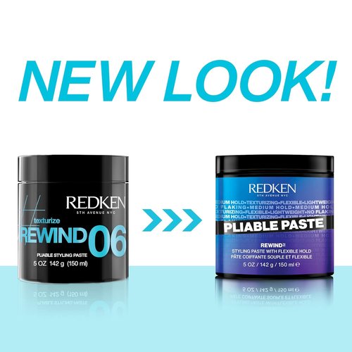 Redken Pliable Styling Paste - Flexible Hold For All Hair Types | Adds Lightweight Texture & Moisture