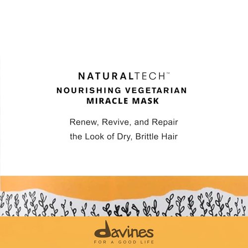 Davines Naturaltech Nourishing Miracle Mask - Hydrating & Restructuring Treatment for Dry Hair | 8.45 Fl Oz
