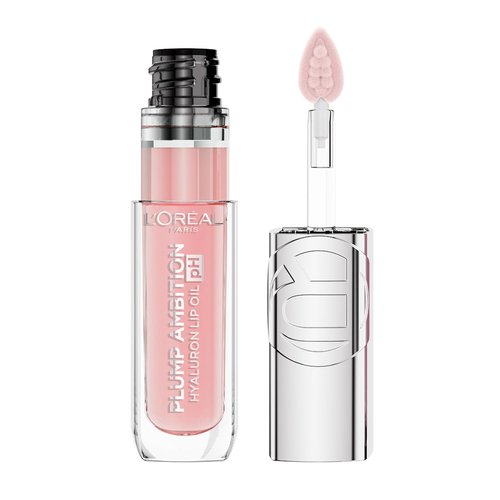 L'Oreal Paris Plump Ambition Lip Oil - Color Shifting Tint with 24HR Hydration & Volumizing Shine | 020 pH Rosé