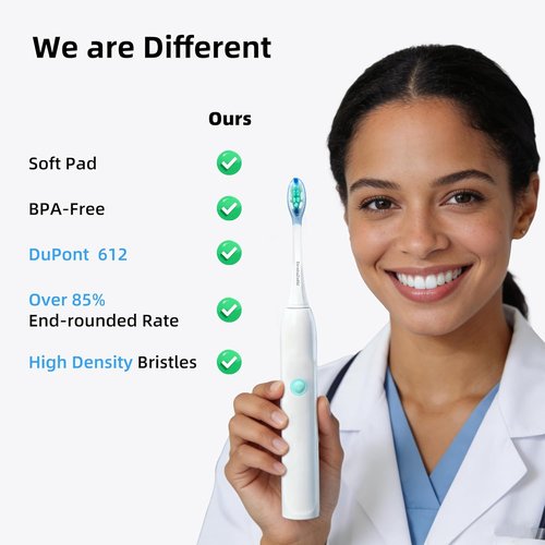 Philips Sonicare Plaque Control Replacement Heads - Electric Toothbrush Heads for Adults | 10 Pack, White