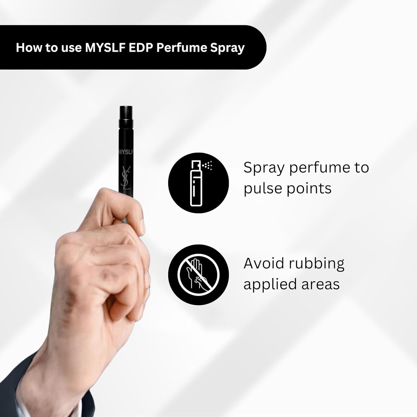 Yves Saint Laurent MYSLF Women's Perfume EDP Travel Spray - 0.33 oz (10 ml) | Elegant Fragrance