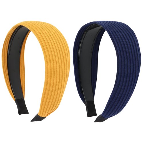 ACO-UINT 2 Pack Wide Headbands for Women, Non-slip Thick Headbands with Teeth Fashion Hair Accessories