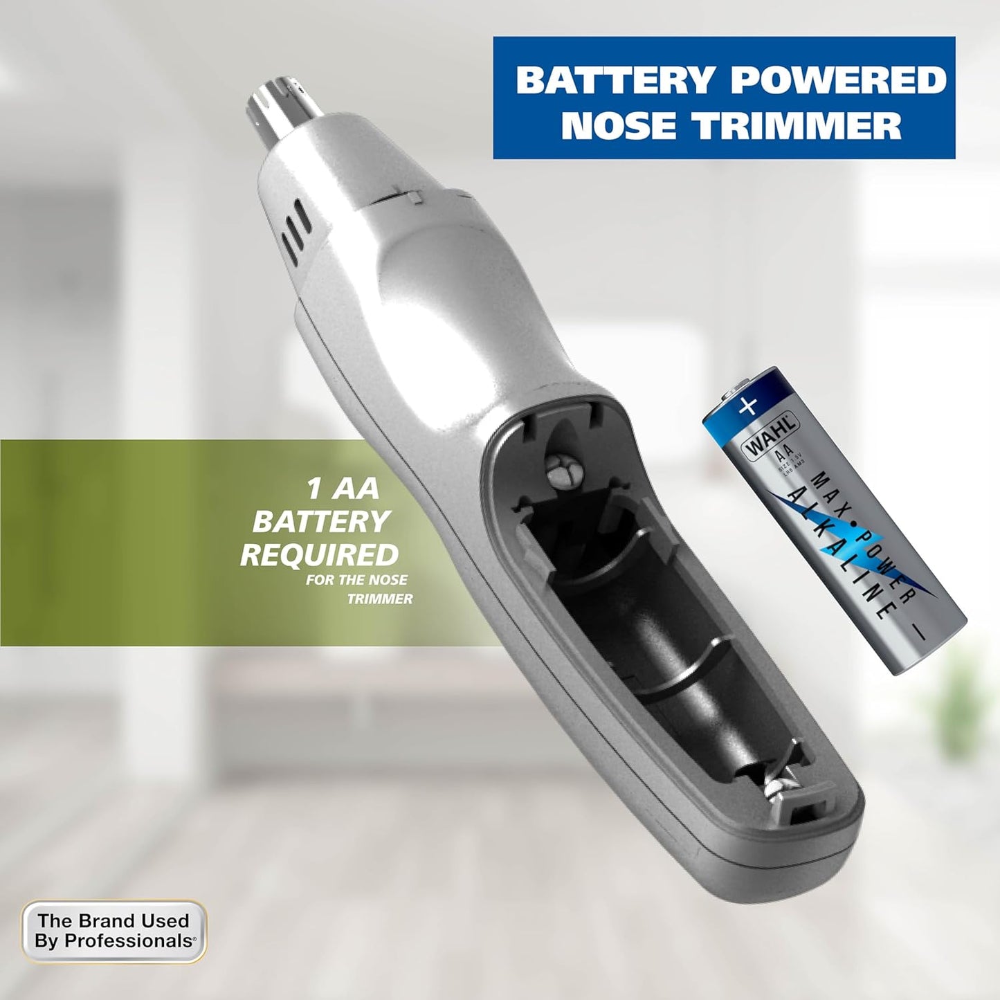 Wahl Groomsman Rechargeable Beard Trimmer Kit - Versatile Grooming for Mustaches & Nose Hair | Model 5622v