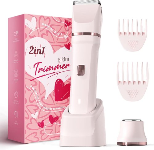 Risina Bikini Trimmer for Women - Painless Electric Razor for Smooth Skin | Cordless & Waterproof