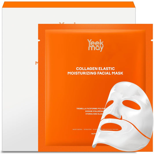 GJNL Collagen Deep Hydrating Face Mask - Pore Minimizing & Elasticity Boosting | 34g x 4 Pack