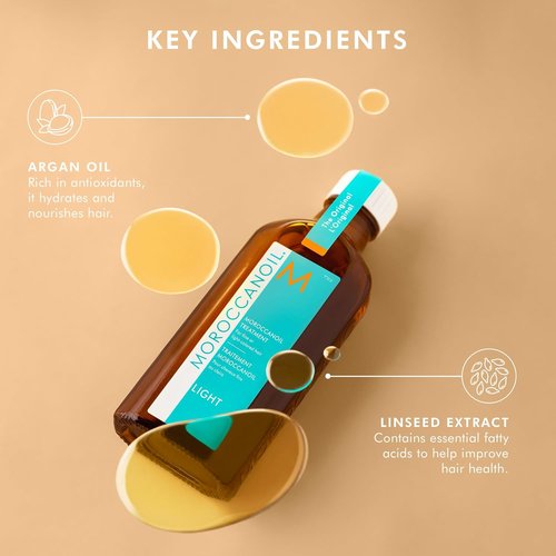 Moroccanoil Treatment - Light Hair Oil for Nourished, Shiny Hair | 3.4 Fl Oz